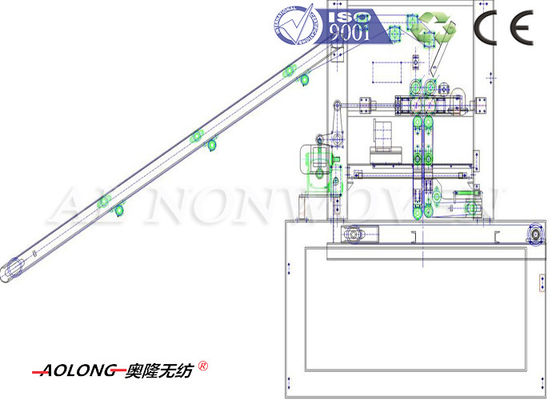 Chine Machine 3800mm de rodoir de croix de fibre du polyester/pp pour la fabrication de tapis fournisseur