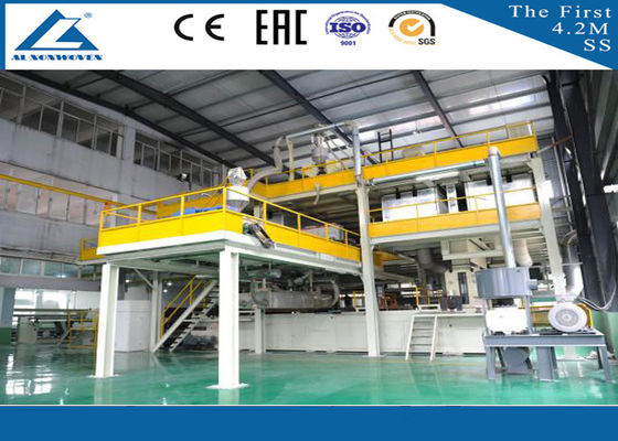 Chine S / Machine non-tissée de tissu de solides solubles/SSS/SMS, non usine de textile tissé fournisseur